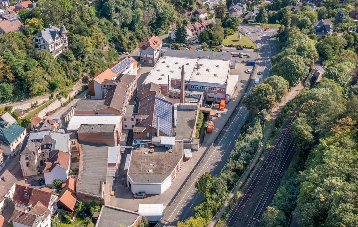 EppsteinFOILS Gelände aus der Luft mit Blick auf die Walzerei